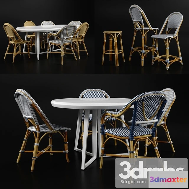 968116 - Bar Counter Dinning Chair and Tables