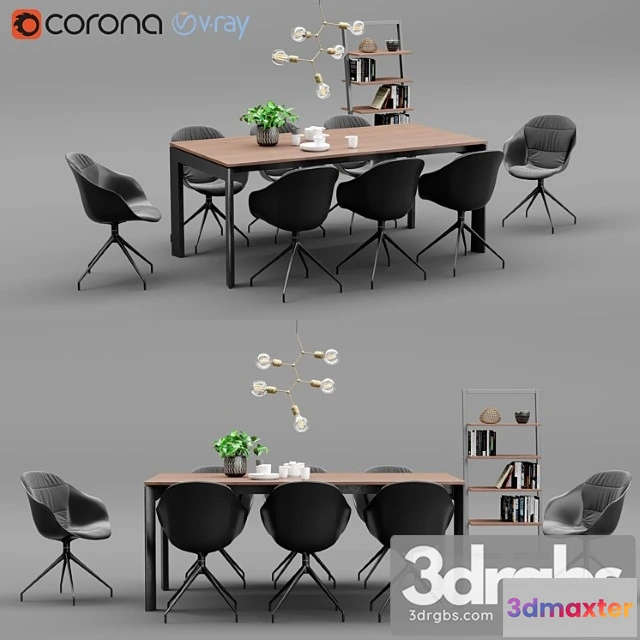 968208 - Boconcept lyon table & adelaide chair 2