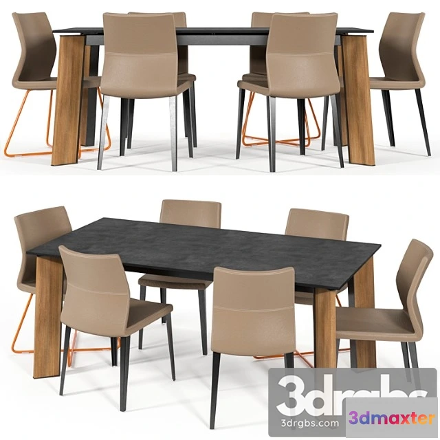 968232 - Bonaldo razor chair flag table 2