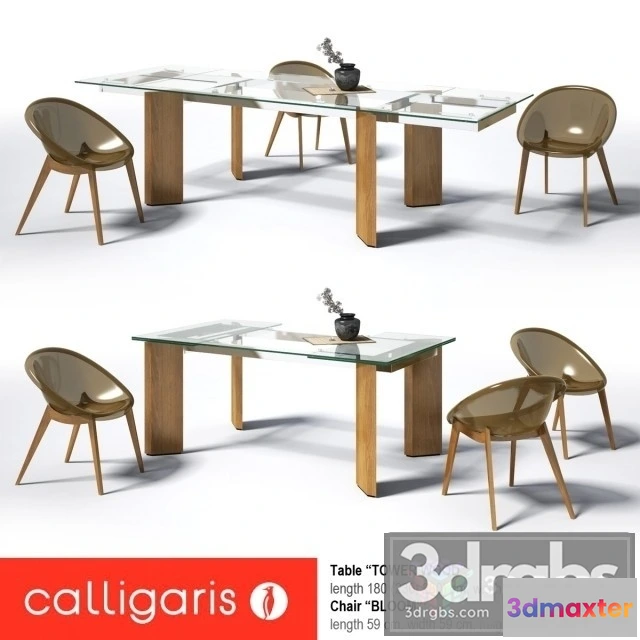 968302 - Calligaris Tower Wood Bloom