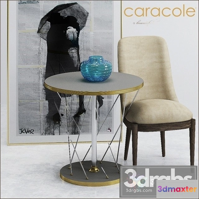 968332 - Caracole Table and Chair 01