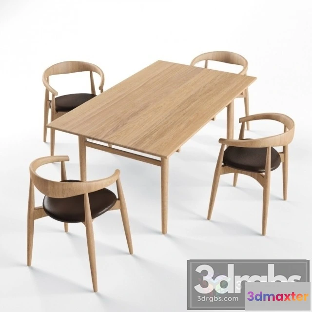 968336 - Carl Hansen Table and Chair