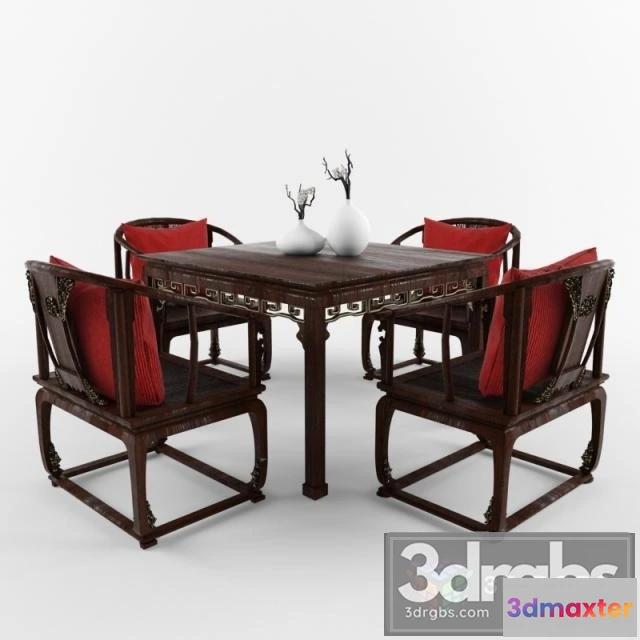 968500 - Chinese Chair and Table 01