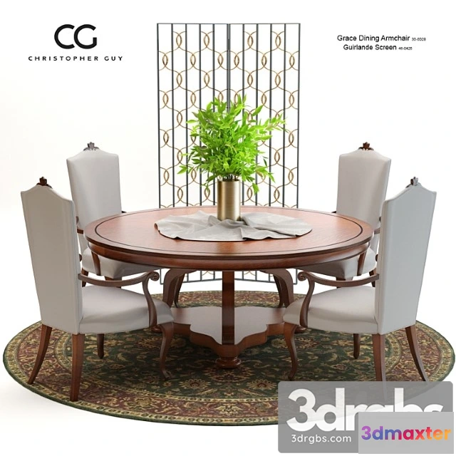 968506 - Christopher Guy Grace Dining Set
