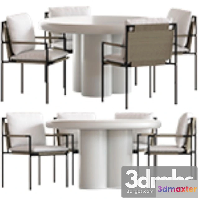 968540 - Coco Republic Malmo Chair and Anchorage Table