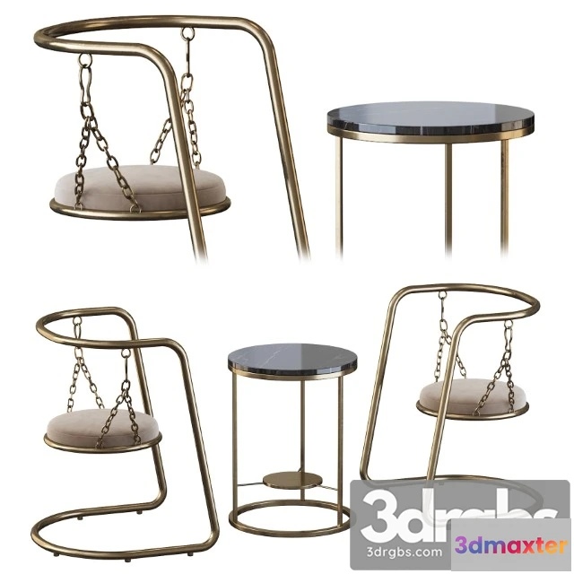 968548 - Coffee Table and Armchair