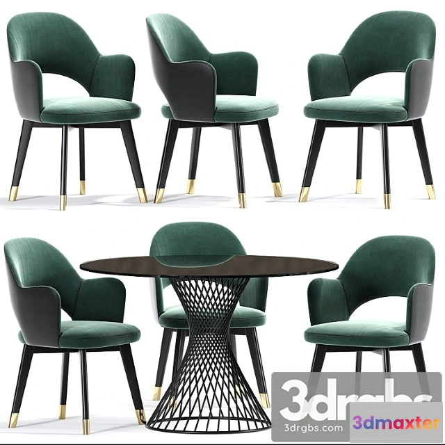 968550 - Colette Baxter Arm Dining Chair Set