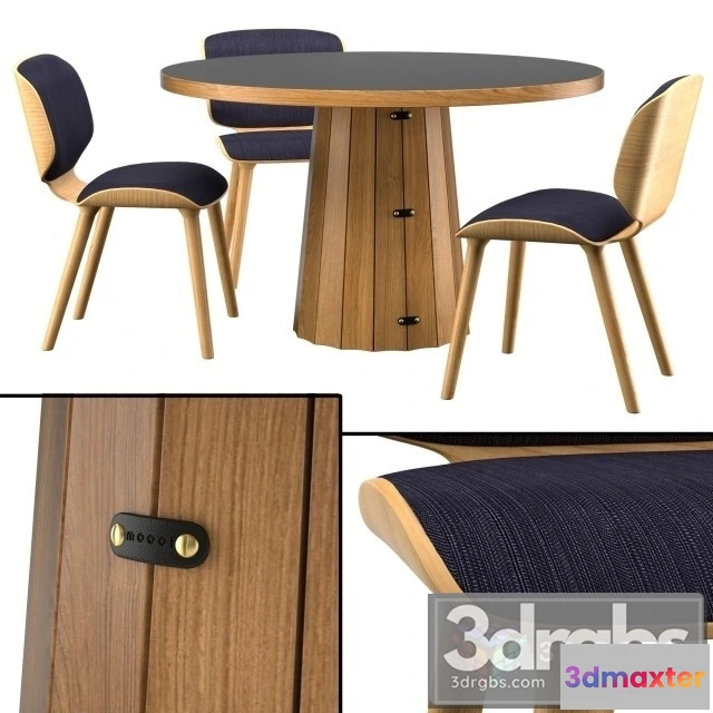 968572 - Container Table Bodhi With Linoak Top