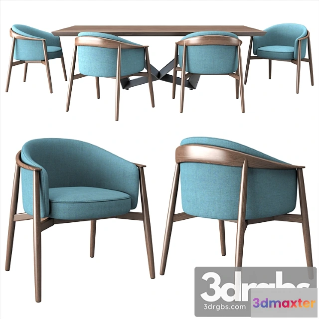 968840 - Dining table and chair  2