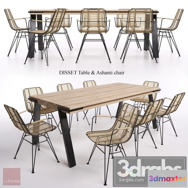 968988 - Disset Table Ashanti Chair