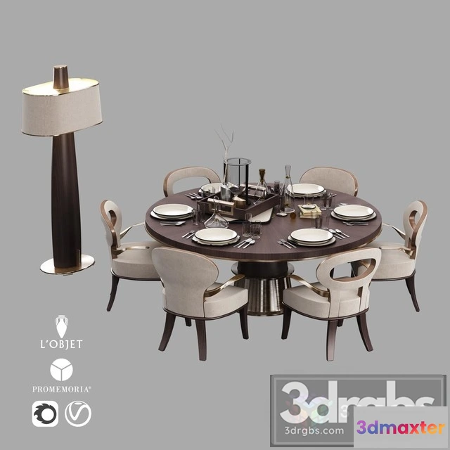 969060 - Elegant Round Dining Table 02