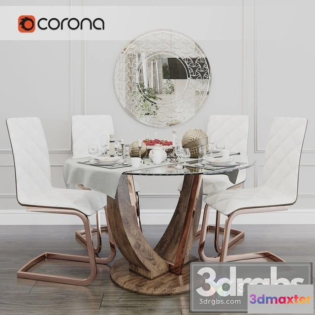 969062 - Elegant Round Dining Table