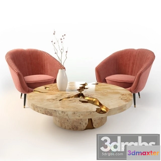 969080 - Empire Center Table and Chair