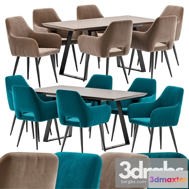 969142 - Flech Dining Chair and Stockholm Table