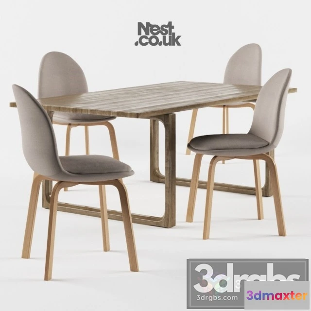 969178 - Fritz Hansen Sammen Chair and Table