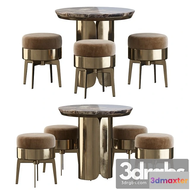 969208 - Gabriel Coffe Table And Feel Good Pouf