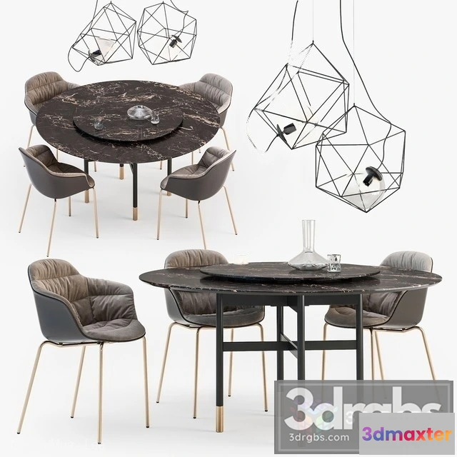 969286 - Glamour Table Mood Chair Set
