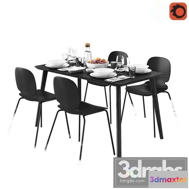 969466 - Ikea Lisabo Svenbertil Table and Chair
