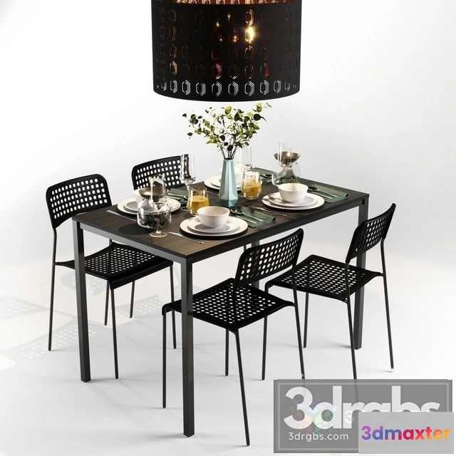 969478 - Ikea Nabor Table and Chair