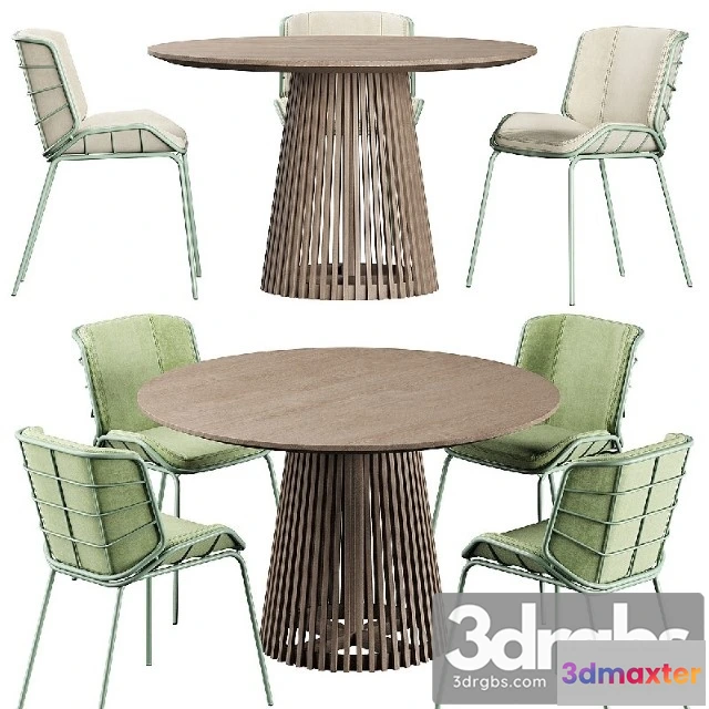 969536 - Irune Ola Forma Table Traba Giacomo Cattani Chair