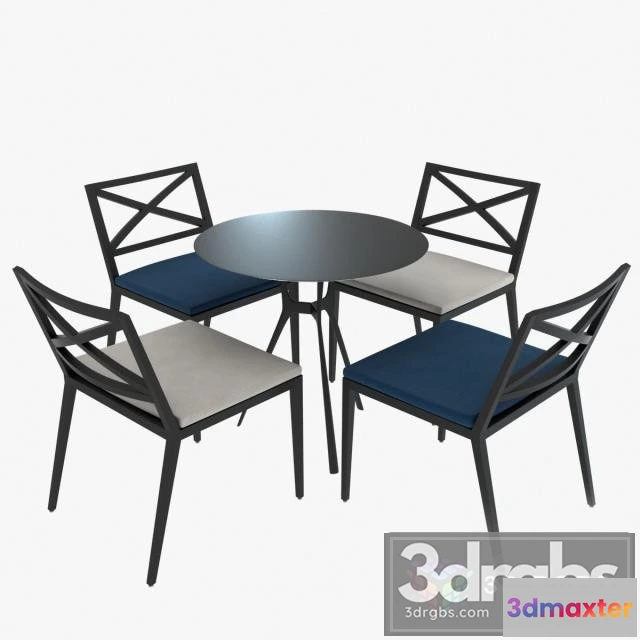 969566 - Janus Modern Table and Chairs Modello
