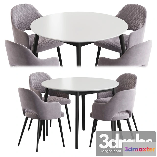 969724 - Linda Table Leman Chair Dining Set