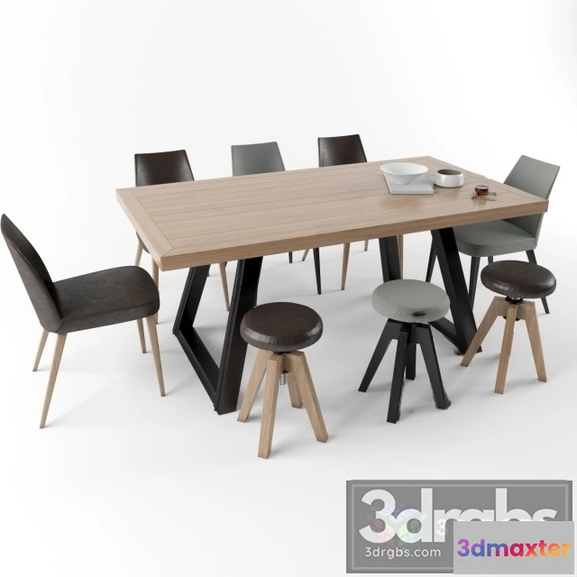 969734 - Loft Style Dining and Table Chair