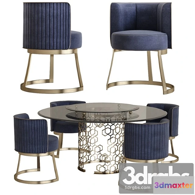 969742 - Longhi Manfred Table Round Crystal Table 3