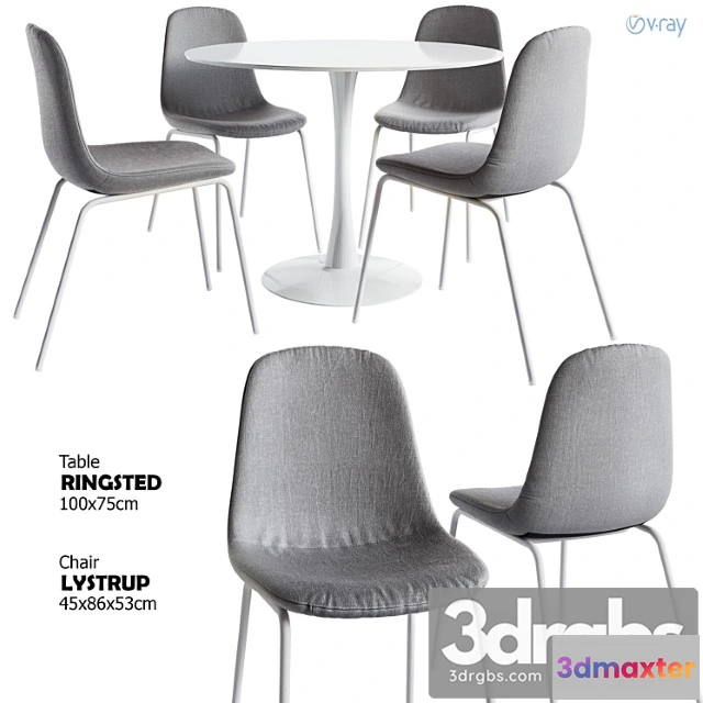 969766 - Lystrup chair + ringsted table