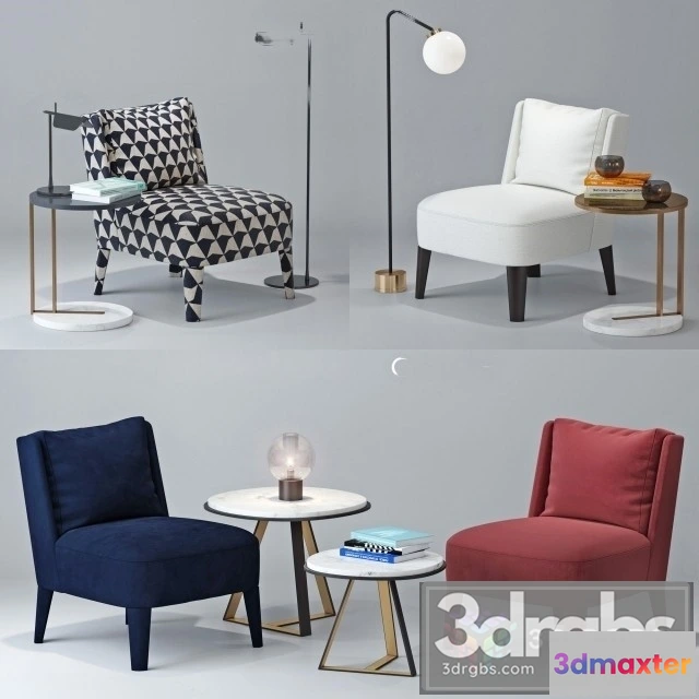 969826 - Meridiani Cecile Table and Chair