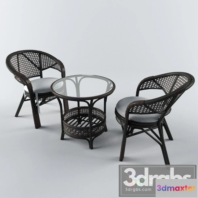 969836 - Mesa Rattan Jardim Varanda