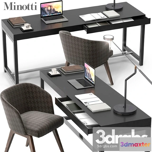 969906 - Minotti Fulton Desk Set - No.2