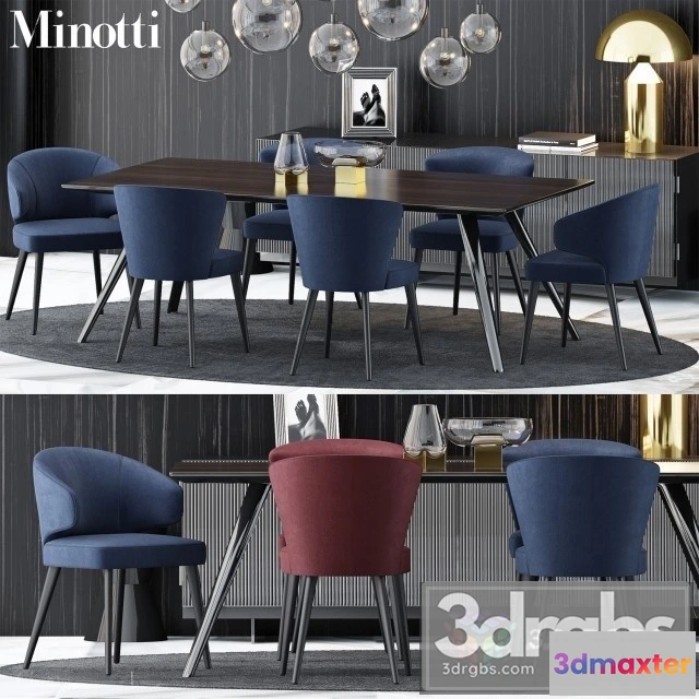 969930 - Minotti Moderm Table and Chair