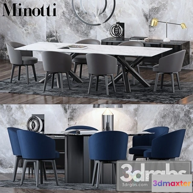 969934 - Minotti Modern Dining Set 3