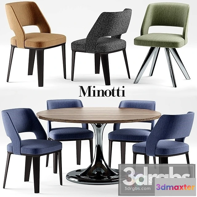 969938 - Minotti Neto Table Owens Chair