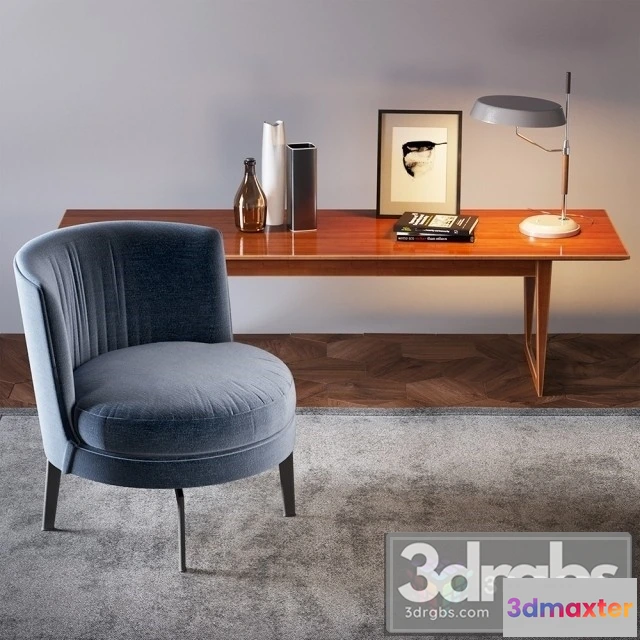 969986 - Moderm Armchair and Table