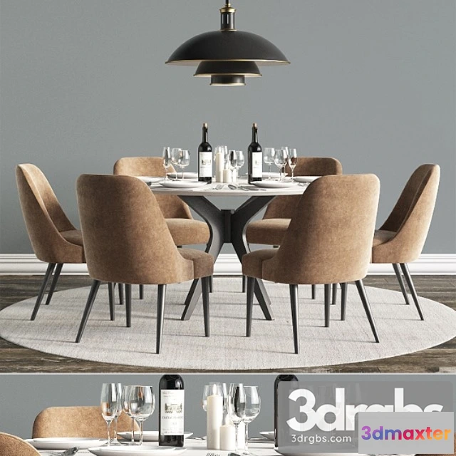969998 - Modern dinning set 4 2