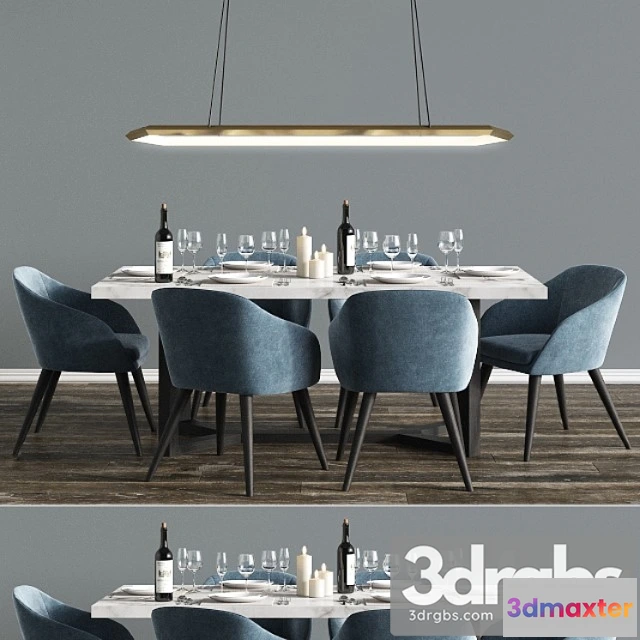 970000 - Modern dinning set 5 2