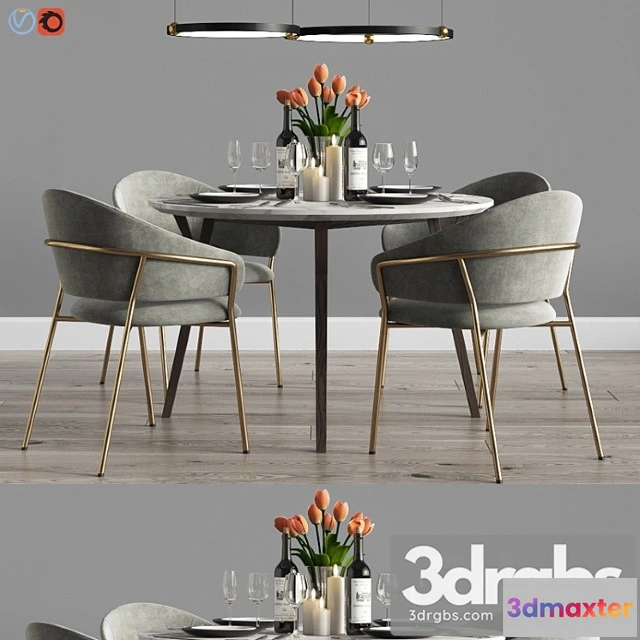 970004 - Modern dinning set 9 2