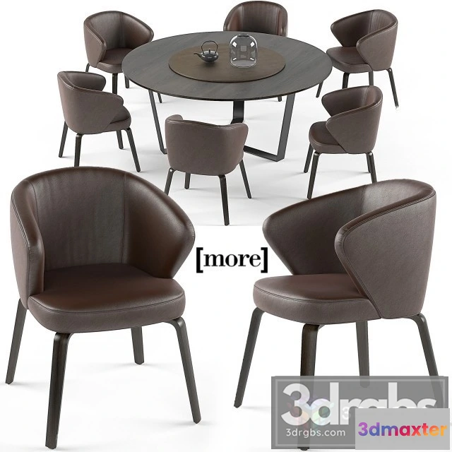 970058 - Mudi Armchair Pero Round Table Set