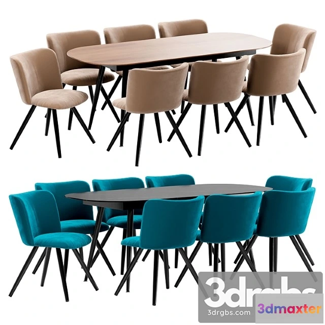 970070 - Naples Dining Chair and Marble Table