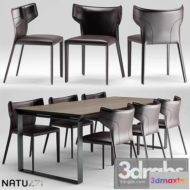 970082 - Natuzzi Omega Table Pigreco Chair