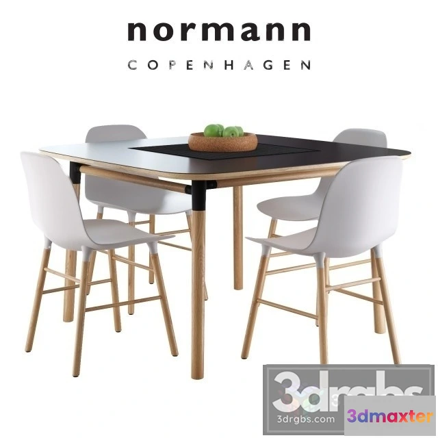 970114 - Normann Copenhagen Form Table and Chair