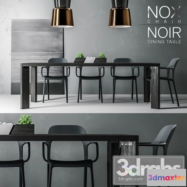 970118 - Nox Chair Noire Table