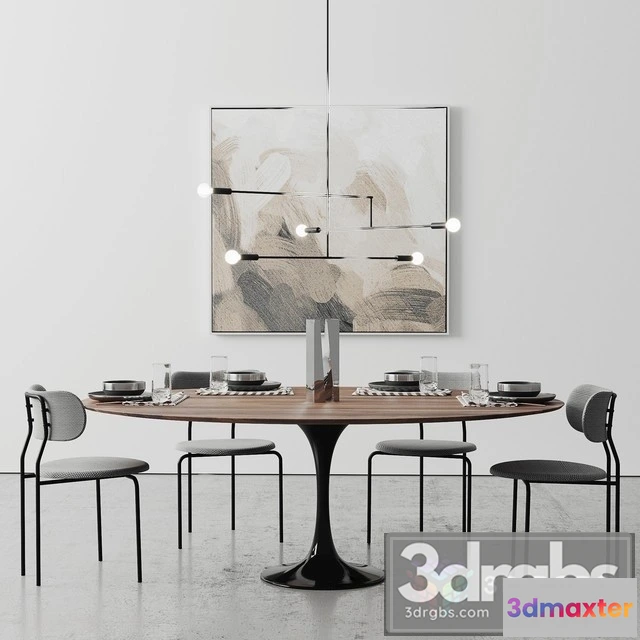 970168 - Oval Tulip Dining Table