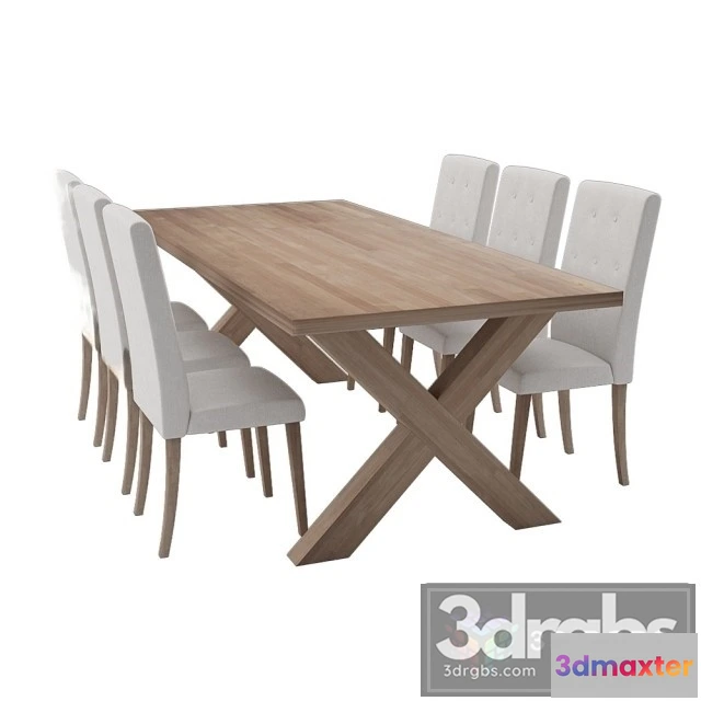 970218 - Pitsburgh Dining Table With Chairs