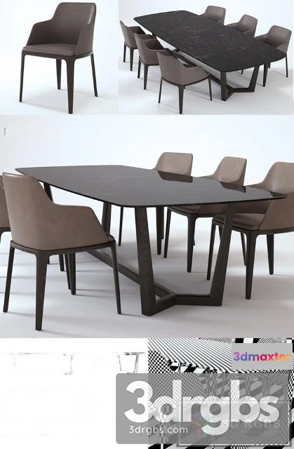970236 - Poliform Concorde Grace Dining Table