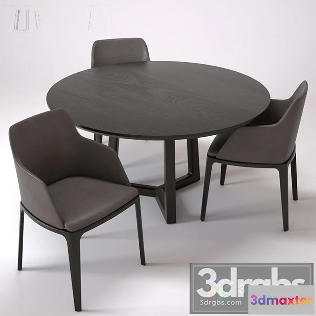 970238 - Poliform Concorde Grace Table and Chair 2