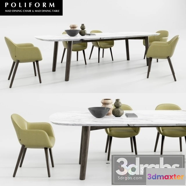 970266 - Poliform Mad Dining Table Chair 2