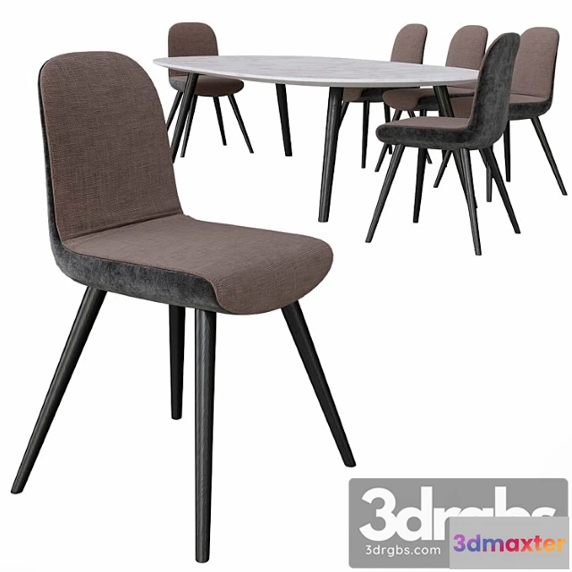 970268 - Poliform mad dinning table & chair 2